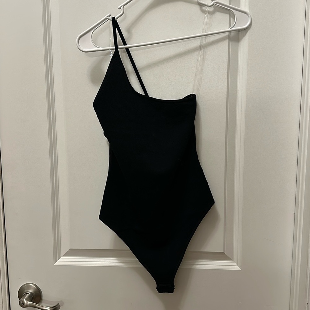 Olivaceous one-shoulder bodysuit - Small